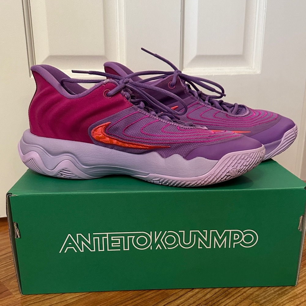 Nike Men's Giannis Immortality 4 Athletic Shoes - Purple and Pink